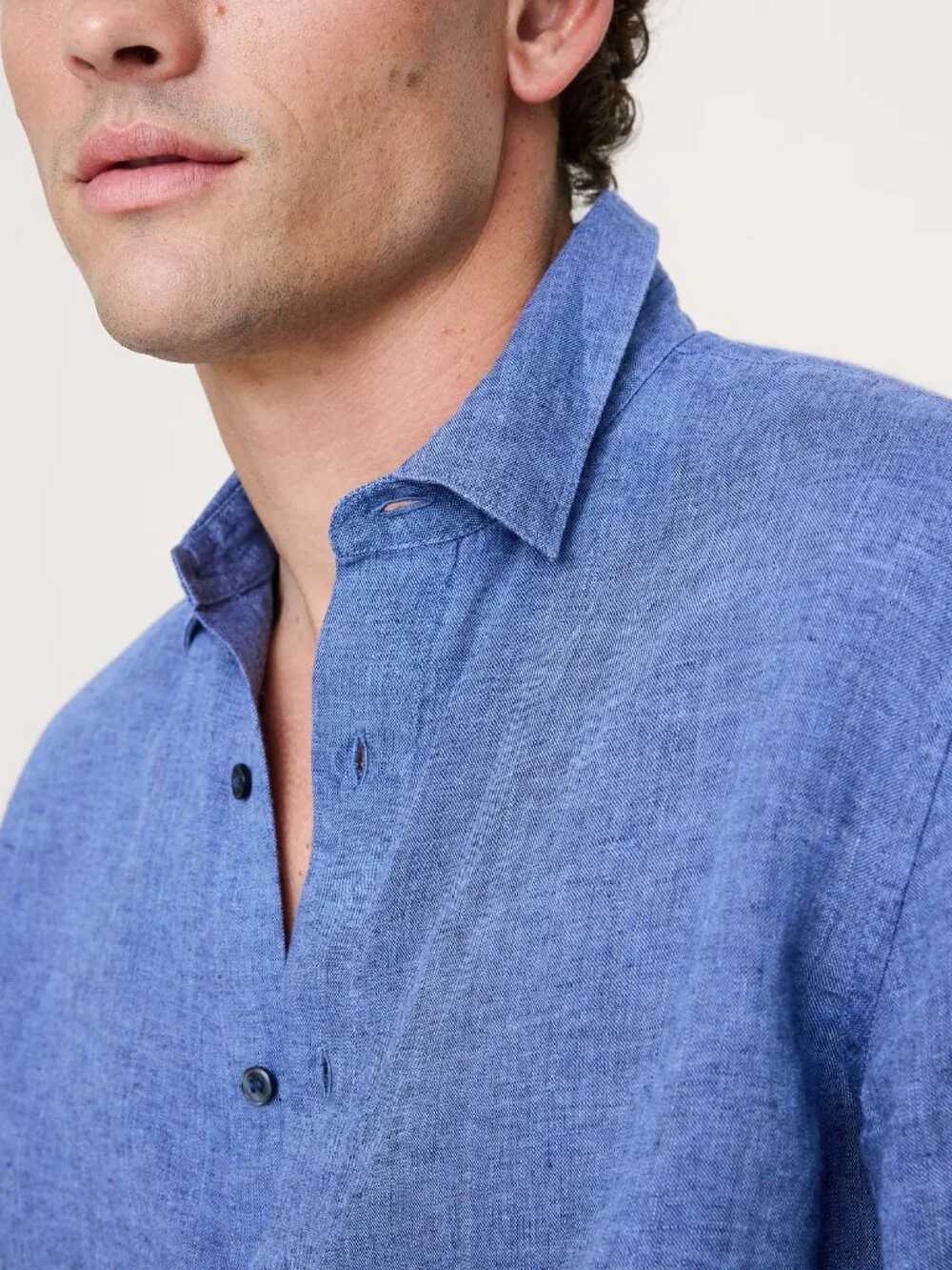 NWT! Banana Republic Men's Blue Slim-Fit 100% European Linen Shirt M